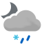 Schneeregenschauer