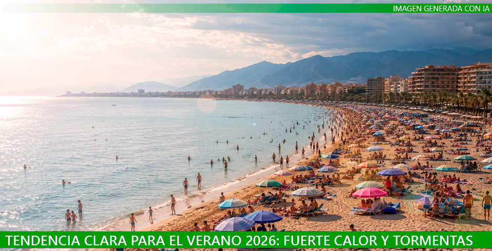 Verano 2026: calor persistente y tormentas Verano 2026: calor persistente y tormentas